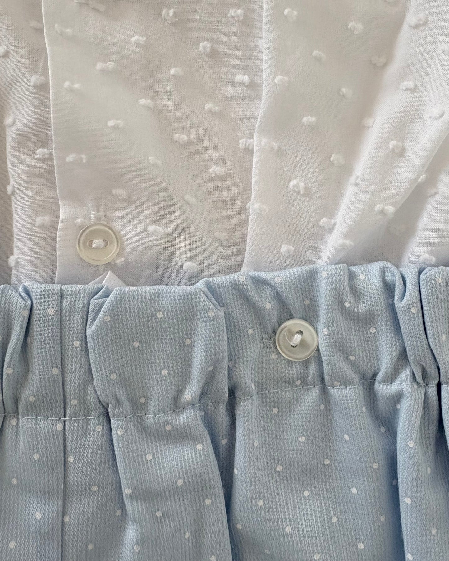Blue & White Plumetis Boy Set