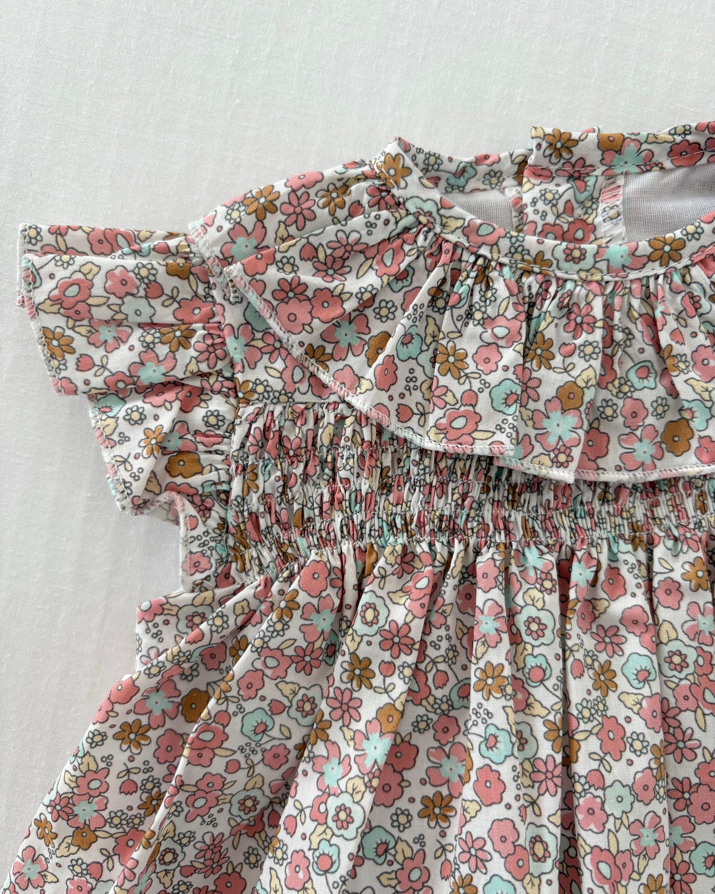 Pink Floral Dress with Bloomers