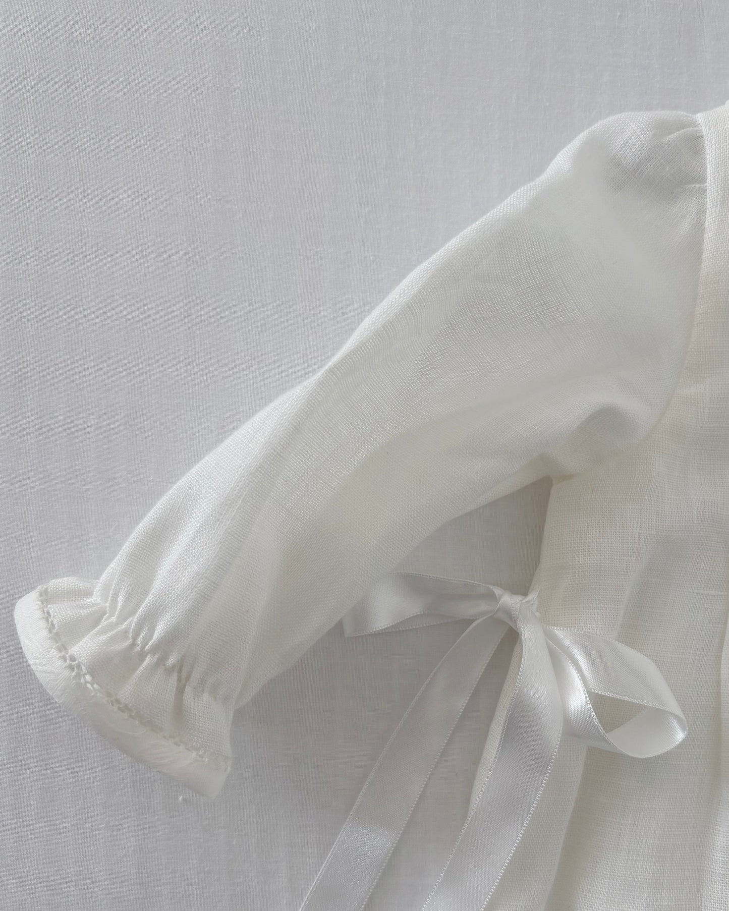 Long Sleeved Linen Romper With Bonnet