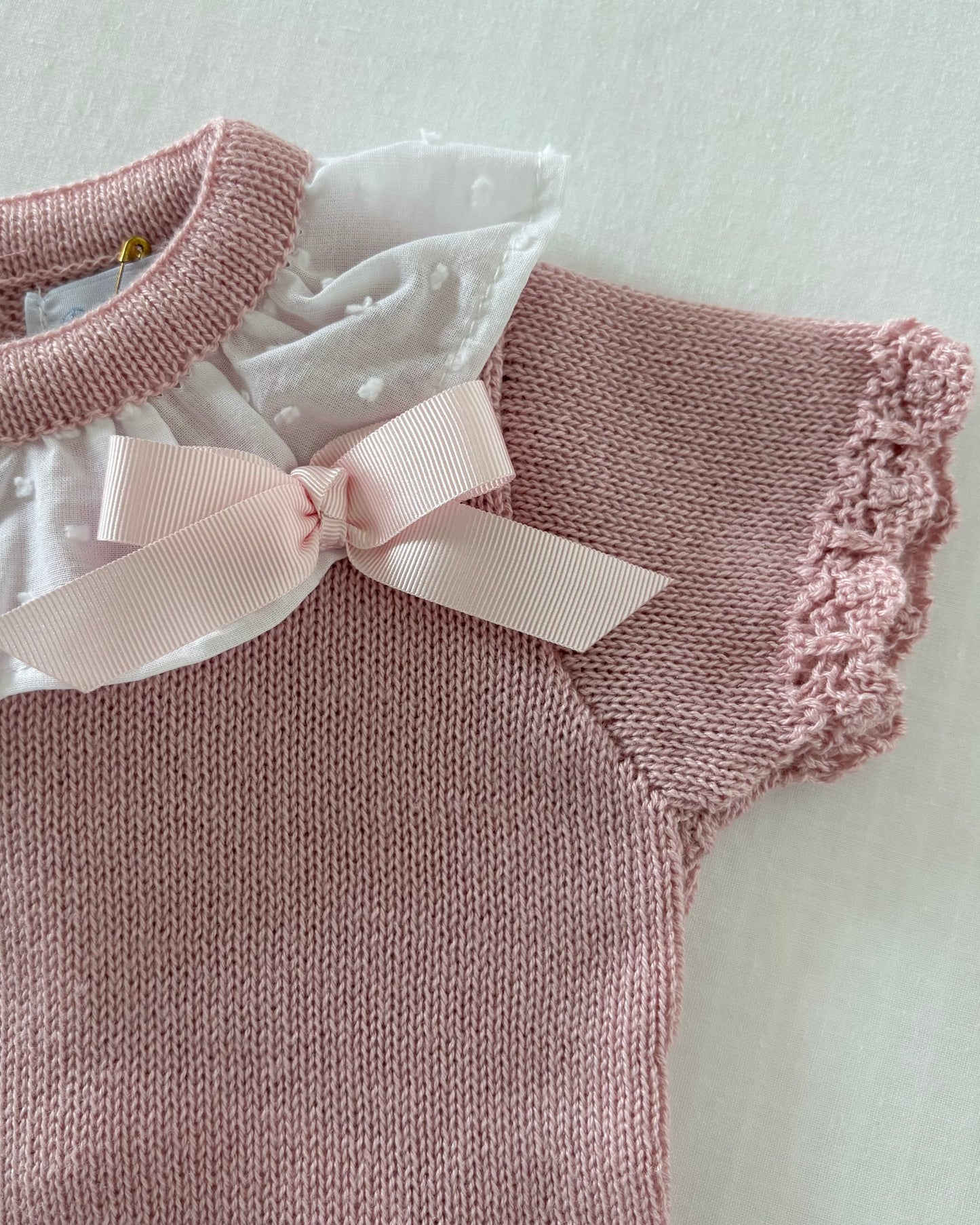 Pink Juno knitted Top with Bloomers