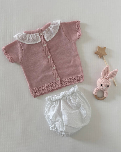 Pink Juno knitted Top with Bloomers