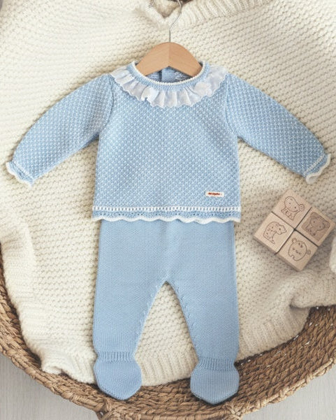 Traditional Blue Knitted Set