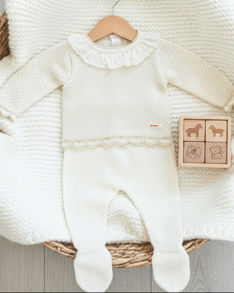 Traditional Cream Knitted Set